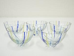 ガラス製　猪口5客